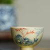 Hand-painted-Qinghua-Porcelain-Love-Lotus-Calligraphy-65ml-Gaiwan-Set4 Hand-painted Qinghua Porcelain Love Lotus Calligraphy 65ml Gaiwan Set