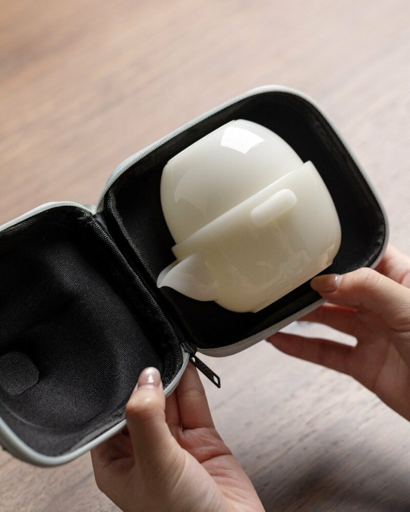 Minimalist-Bing-Zhong-Jade-Porcelain-Portable-100ml-Travel-Tea-Set-Set2 Minimalist Bing Zhong Jade Porcelain Portable 100ml Travel Tea Set Set