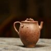Tetera de Yixing «Duanni» de 90 cc, totalmente hecha a mano y cocida a leña, con relieve de ramas «Duanni»
