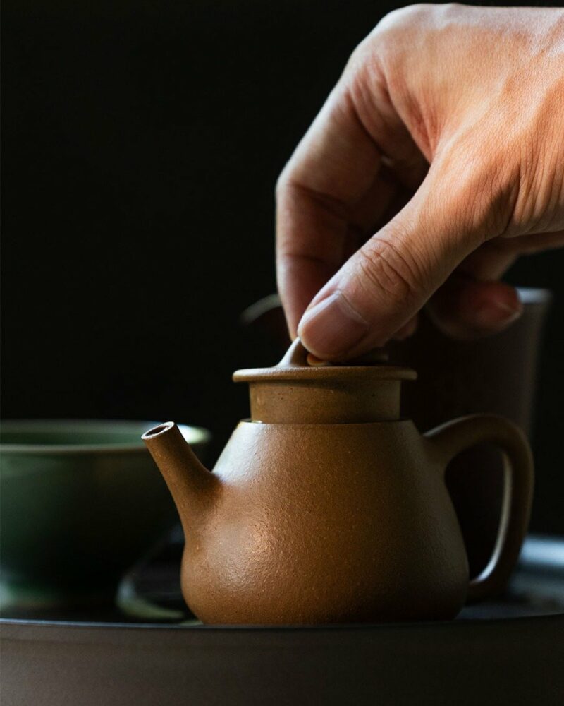Half Handmade Duanni Tall Shi Piao 120ml Yixing Teapot
