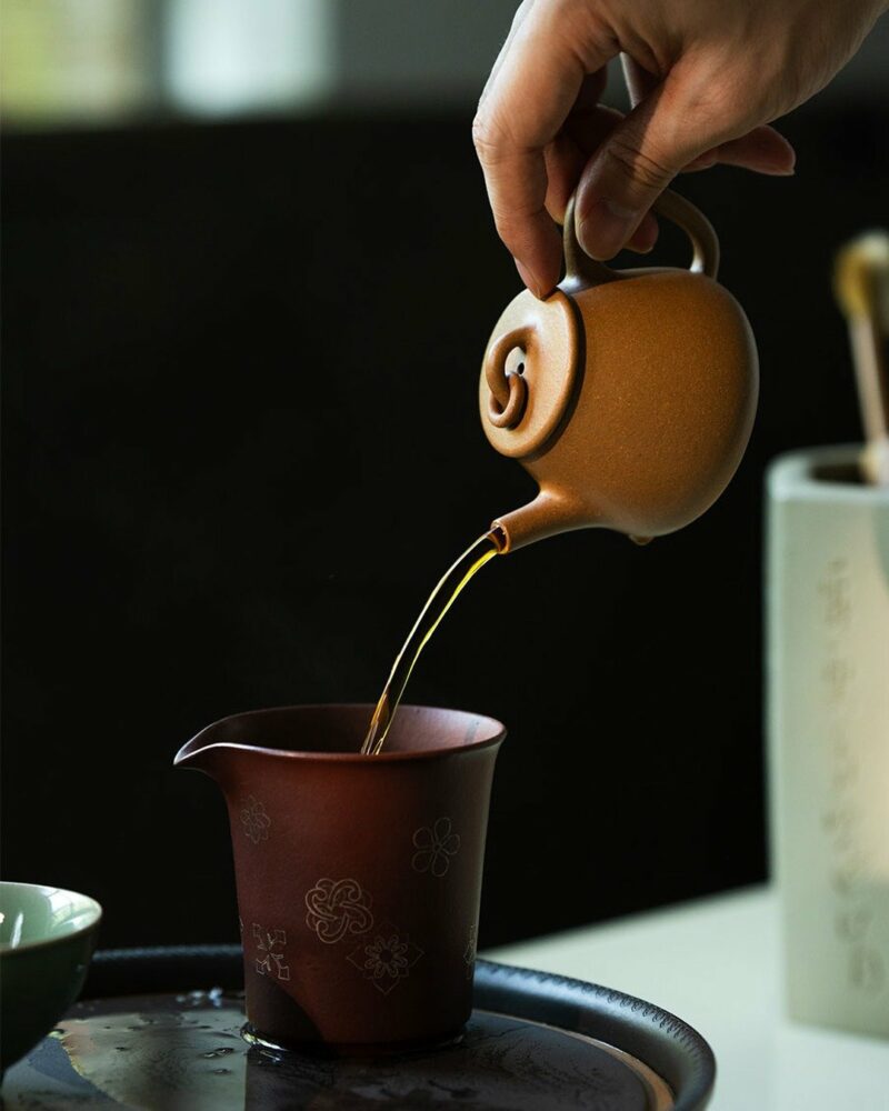 Half Handmade Duanni Tall Shi Piao 120ml Yixing Teapot