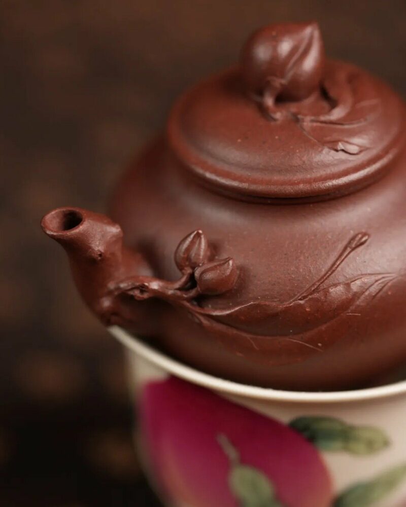 Half-Handmade-Mini-Zini-Peach-Embrace-Mini-30cc-Yixing-Teapot5 반 수제 미니 지니 피치 엠브레이스 미니 30cc 이싱 찻주전자
