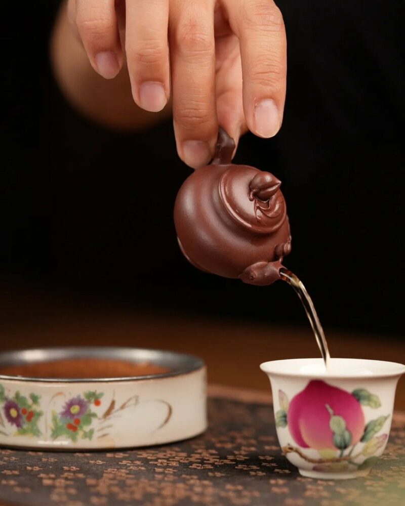 Half-Handmade-Mini-Zini-Peach-Embrace-Mini-30cc-Yixing-Teapot9 반 수제 미니 지니 피치 엠브레이스 미니 30cc 이싱 찻주전자