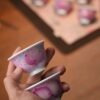 Hand-painted Chinese Style Porcelain Ruby-Red Famille Rose Longevity Peaches 50cc Host Cup