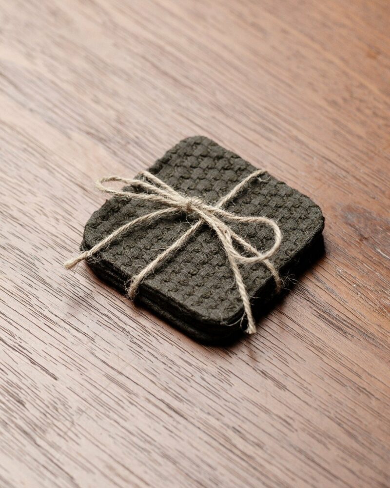 Handmade-Artistic-Cotton-Linen-Fish-Scale-Weave-Tea-Mat5 수제 예술적 면·린넨 소재의 물고기 비늘 무늬 짜임 차 매트