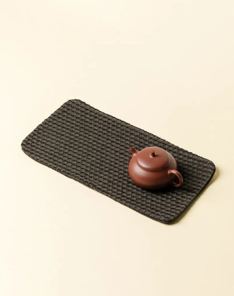 Handmade-Artistic-Cotton-Linen-Fish-Scale-Weave-Tea-Mat7 수제 예술적 면·린넨 소재의 물고기 비늘 무늬 짜임 차 매트