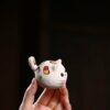 Handmade-Creative-Design-White-Duanni-Leopard-Pattern-Lucky-Cat-Tea-Pet2 Handmade Creative Design White Duanni Leopard Pattern Lucky Cat Tea Pet