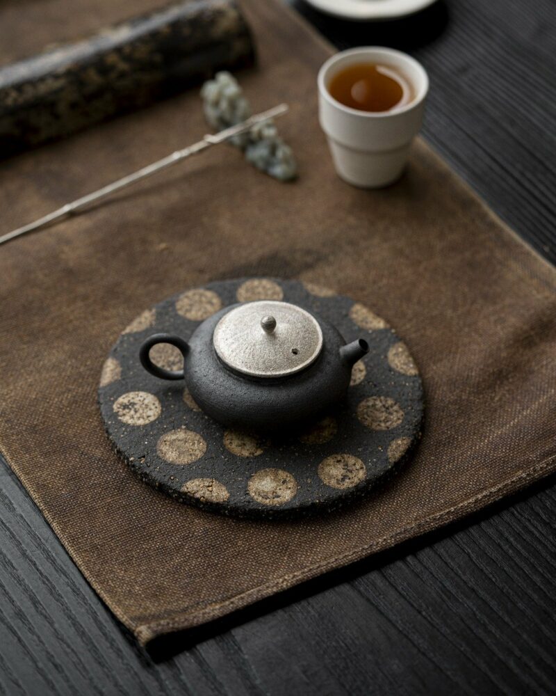 Handmade-Crude-Pottery-Polka-Dot-Cookie-14cm-Tea-Boat3 수제 투박한 도자기 폴카 도트 쿠키 14cm 티 보트