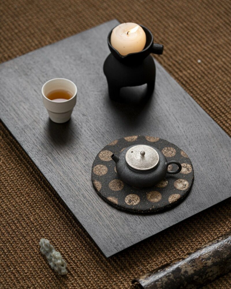 Handmade-Crude-Pottery-Polka-Dot-Cookie-14cm-Tea-Boat7 수제 투박한 도자기 폴카 도트 쿠키 14cm 티 보트