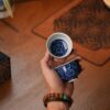 Handmade-Hand-painted-Chinese-Style-Porcelain-Blue-and-White-Rose-80cc-Host-Cup8 Handmade Hand-painted Chinese Style Porcelain Blue and White Rose 80cc Host Cup
