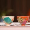 Handmade-Hand-painted-Chinese-Style-Porcelain-Longevity-Peach-Chicken-Heart-50ml-Host-Cup3 Handmade Hand-painted Chinese Style Porcelain Longevity Peach Chicken Heart 50ml Host Cup