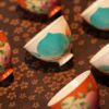 Handmade-Hand-painted-Chinese-Style-Porcelain-Longevity-Peach-Chicken-Heart-50ml-Host-Cup8 Handmade Hand-painted Chinese Style Porcelain Longevity Peach Chicken Heart 50ml Host Cup