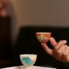 Handmade-Hand-painted-Chinese-Style-Porcelain-Longevity-Peach-Chicken-Heart-50ml-Host-Cup9 Handmade Hand-painted Chinese Style Porcelain Longevity Peach Chicken Heart 50ml Host Cup