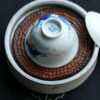 Handmade Hand-painted Qinghua Porcelain Blue and White Mandarin Fish Gaiwan Set