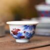 Handmade-Hand-painted-Qinghua-Underglaze-Red-Porcelain-Landscape-50cc-Host-Cup4 Handgefertigte, handbemalte Qinghua-Porzellan-Landschaft mit Unterglasurrot, 50 cc, Gastgeberschale