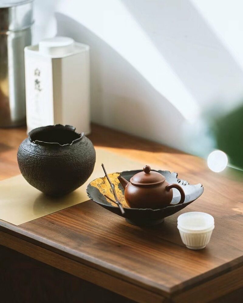Cuenco para té de 500 ml, de cerámica rústica de estilo wabi-sabi, hecho a mano, cocido en horno de leña, color negro hollín15 Cuenco para té de 500 ml, de cerámica ruda de estilo wabi-sabi, hecho a mano y cocido en horno de leña, de color negro hollín