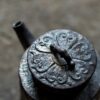 Half Handmade Wood Fired Crude Pottery De Zhong 135ml Teapot