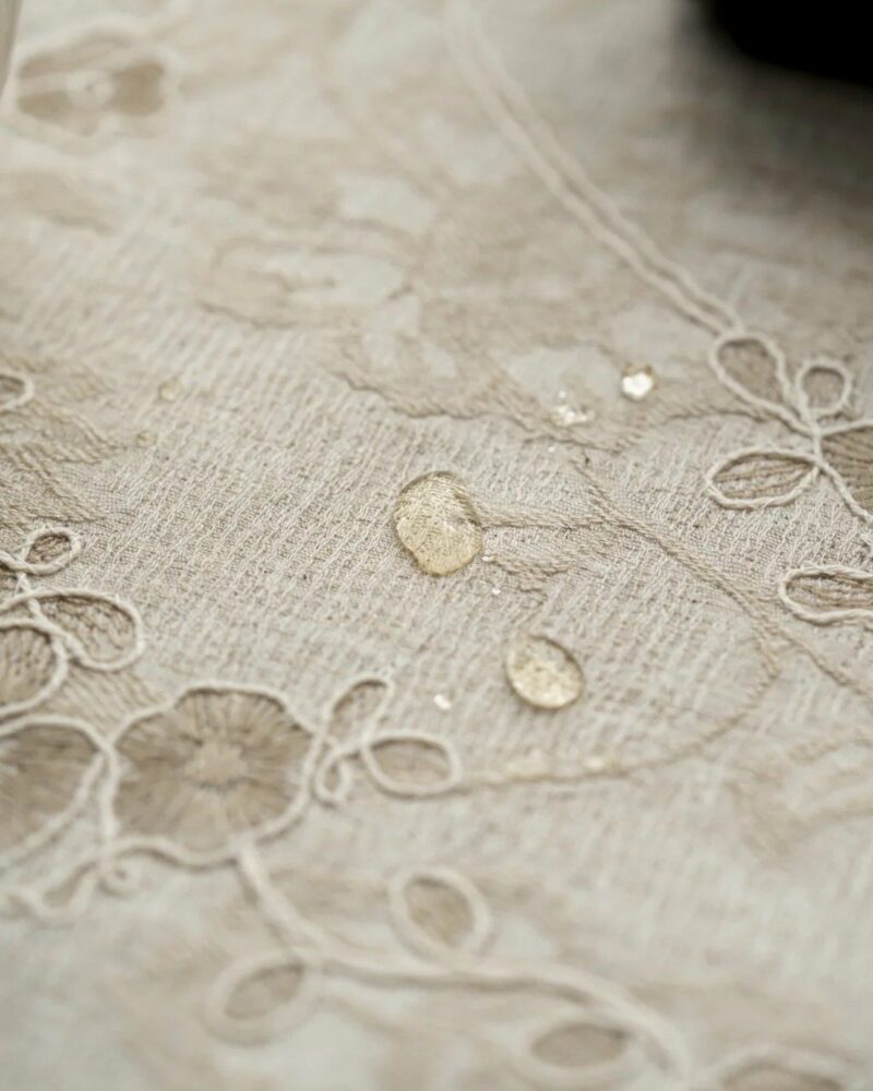 Embroidered-Cotton-and-linen-Ivory-Floral-Tea-Mat6 Embroidered Cotton and linen Ivory Floral Tea Mat