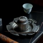 Half Handmade Wood Fired Crude Pottery De Zhong 135ml Teapot