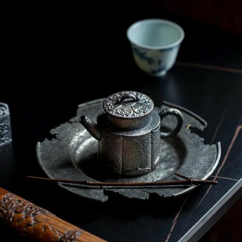 Half Handmade Wood Fired Crude Pottery De Zhong 135ml Teapot