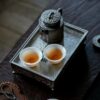 Half Handmade Wood Fired Crude Pottery De Zhong 135ml Teapot