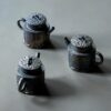 Half Handmade Wood Fired Crude Pottery De Zhong 135ml Teapot