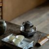 Half Handmade Wood Fired Crude Pottery De Zhong 135ml Teapot