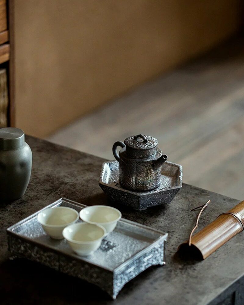Half Handmade Wood Fired Crude Pottery De Zhong 135ml Teapot