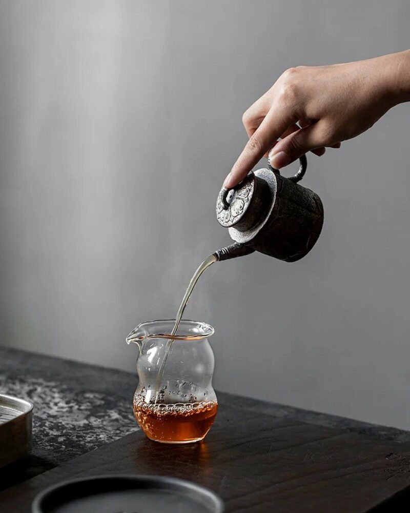 Half Handmade Wood Fired Crude Pottery De Zhong 135ml Teapot