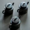 Half Handmade Wood Fired Crude Pottery De Zhong 135ml Teapot