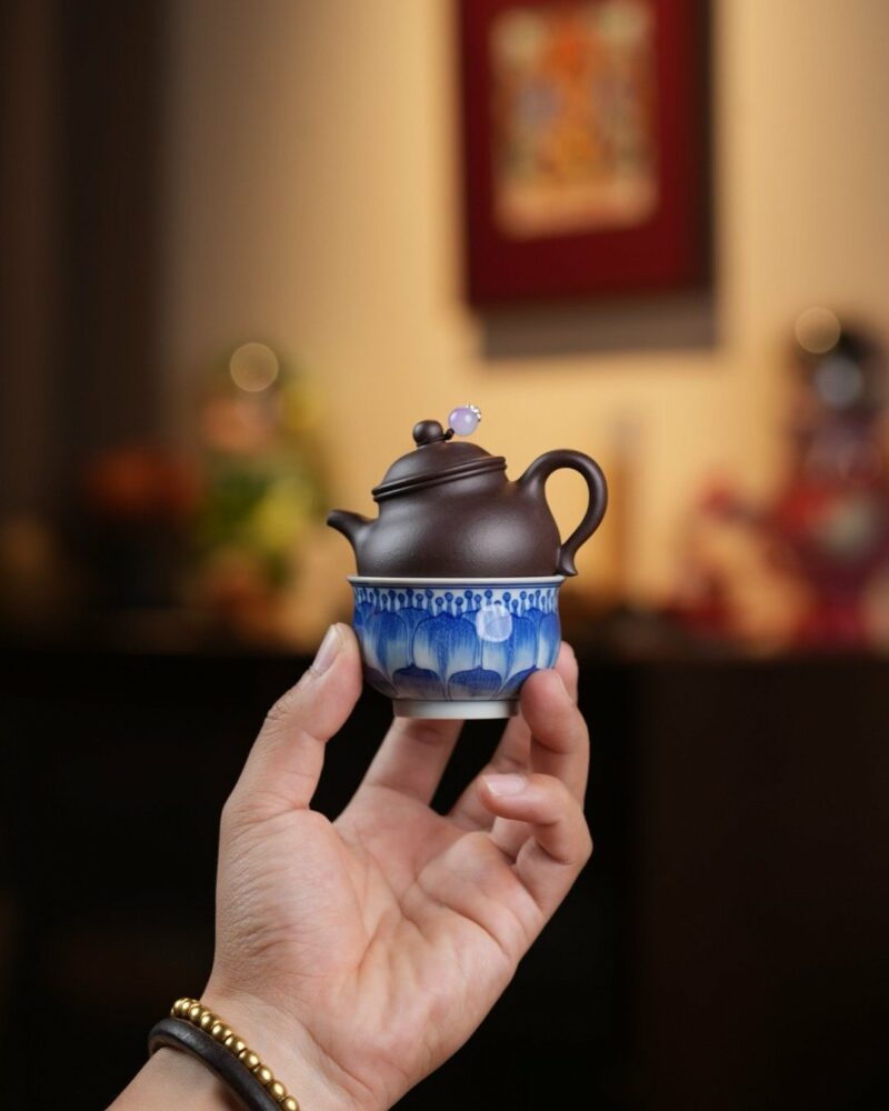 Half-Handmade-Zini-Pan-Hu-75ml-Yixing-Teapot4 Half Handmade Zini Pan Hu 75ml Yixing Teapot