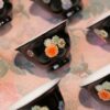 Handmade-Hand-painted-Colourful-Floral-Medallions-on-Black-70ml-Gaiwan-and-50ml-Cup-Gaiwan-Set6 Handmade Hand-painted Colourful Floral Medallions on Black 70ml Gaiwan and 50ml Cup Gaiwan Set