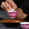 Handmade Hand-painted Overglaze decoration Ceramic Ruby Red Flying Dragon 70ml Gaiwan Set