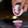 Handmade Hand-painted Overglaze decoration Ceramic Ruby Red Flying Dragon 70ml Gaiwan Set