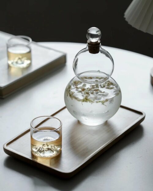 Minimalist Glass Double Gourd 650ml Cold Brew Bottle