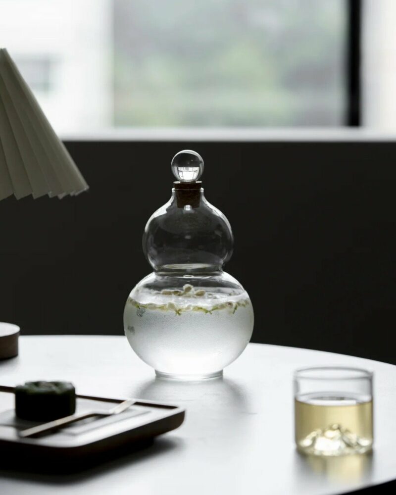 Minimalist Glass Double Gourd 650ml Cold Brew Bottle